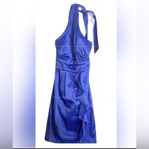 SEQUIN HEARTS satin halter formal/Semi-formal / party  dress